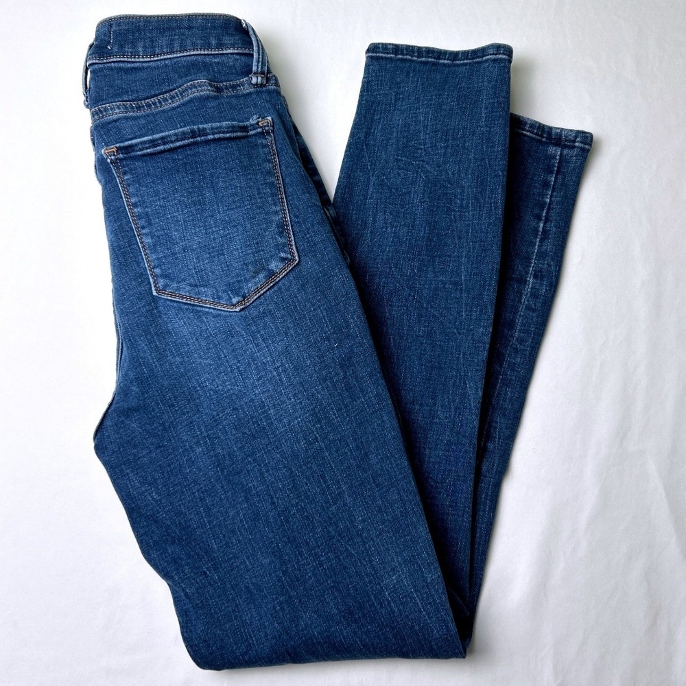 Abercrombie & Fitch High Rise Curve Love Super Skinny Ankle Jean Blue Size 25/0